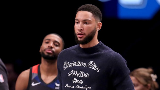 Brooklyn Nets injured guard Ben Simmons